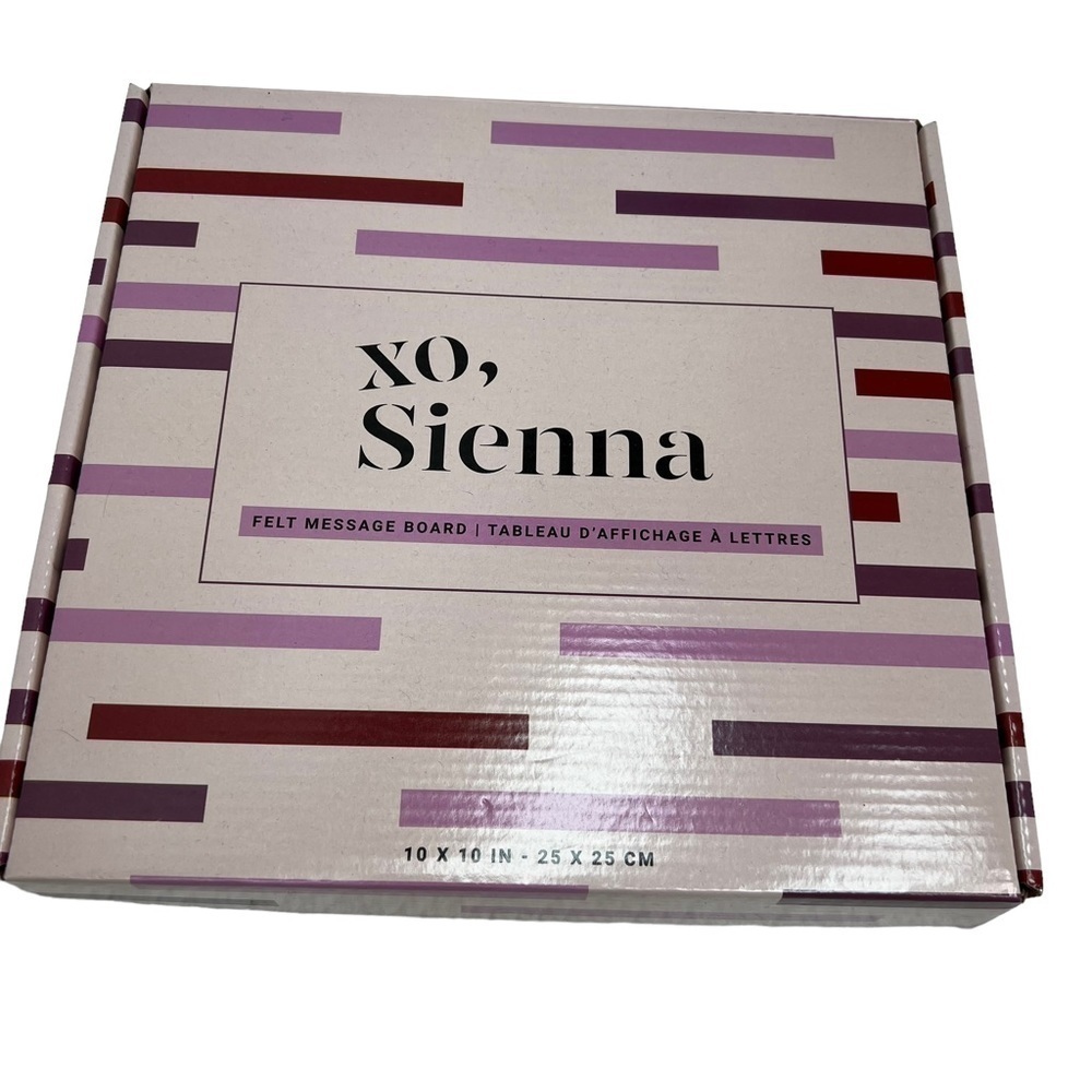 𝅺NWT XO, Sienna Felt Message Board Purple and Grey Gradient - Picture 2 of 5